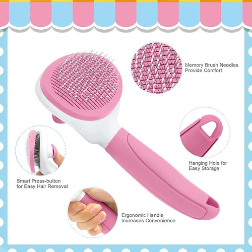 Brush Buddies™ Self-Cleaning Pet Brush & Comb Set – photo 2