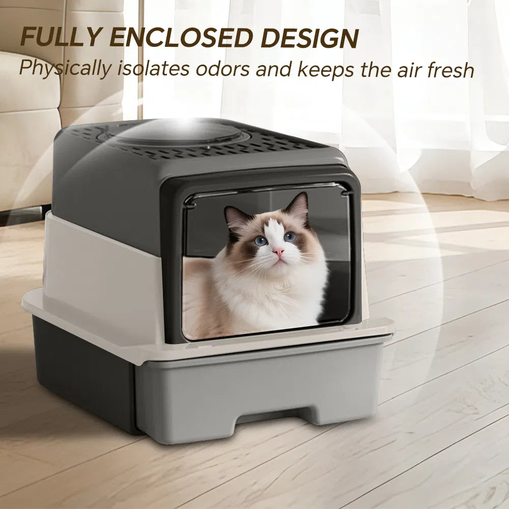 Pull & Clean™ Enclosed Litter Box with Pull-Out Drawer – photo 6