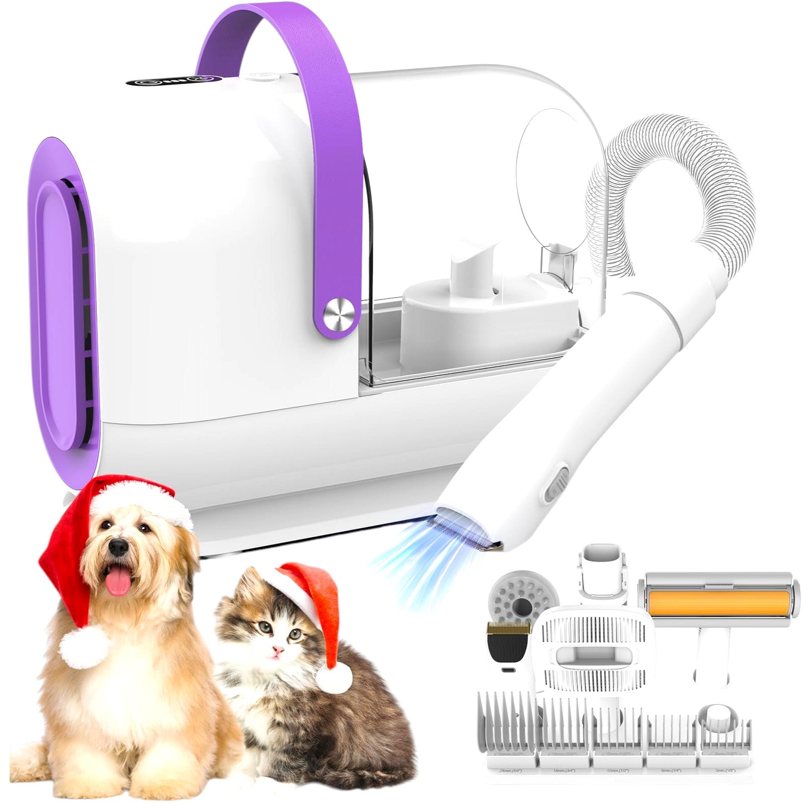Aero-Groom™ Pro Max | 3L Pet Grooming Kit & Vacuum — 5 Attachments