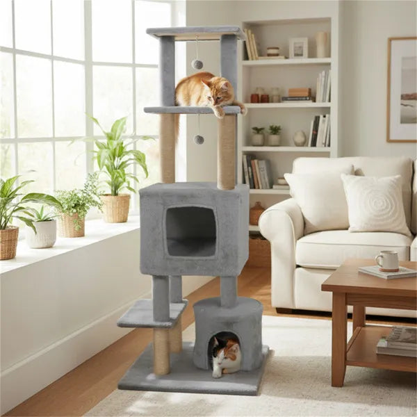 Skyscraper™ 64" Cat Tower with Plush Perches – photo 2