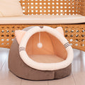 Cozy Cabin™ Velvet Winter Cat House – Kitty