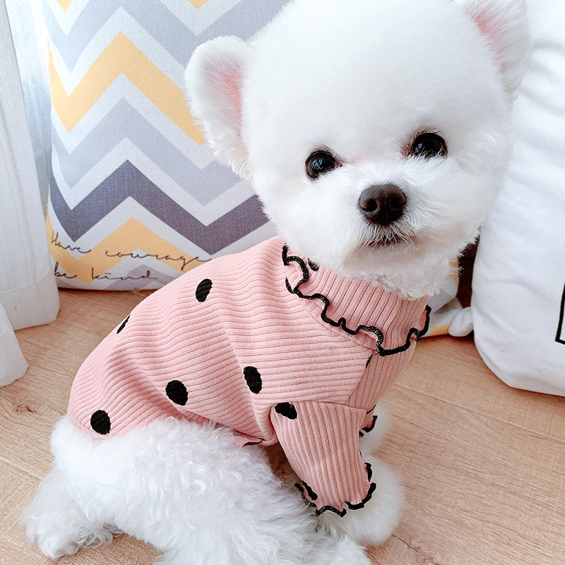Polka Pup™ Polka Dot Turtleneck Dog Shirt – photo 6