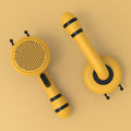 Buzz Brush™ Bee-Shaped Self-Cleaning Pet Comb – Amber