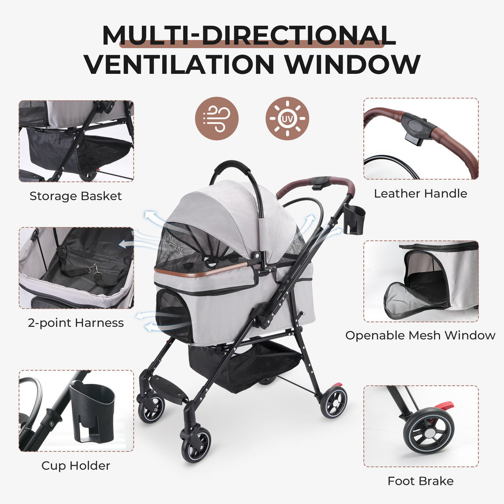 Fold & Go™ 4-Wheel Foldable Stroller & Travel Bag – photo 9