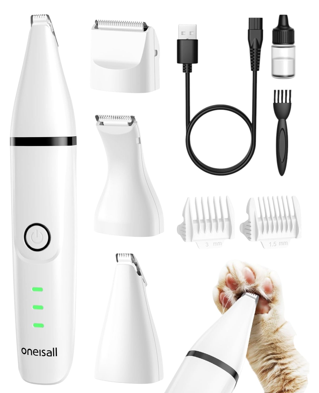 Aero-Trim™ | Cordless Paw & Body Trimmer for Cats & Dogs