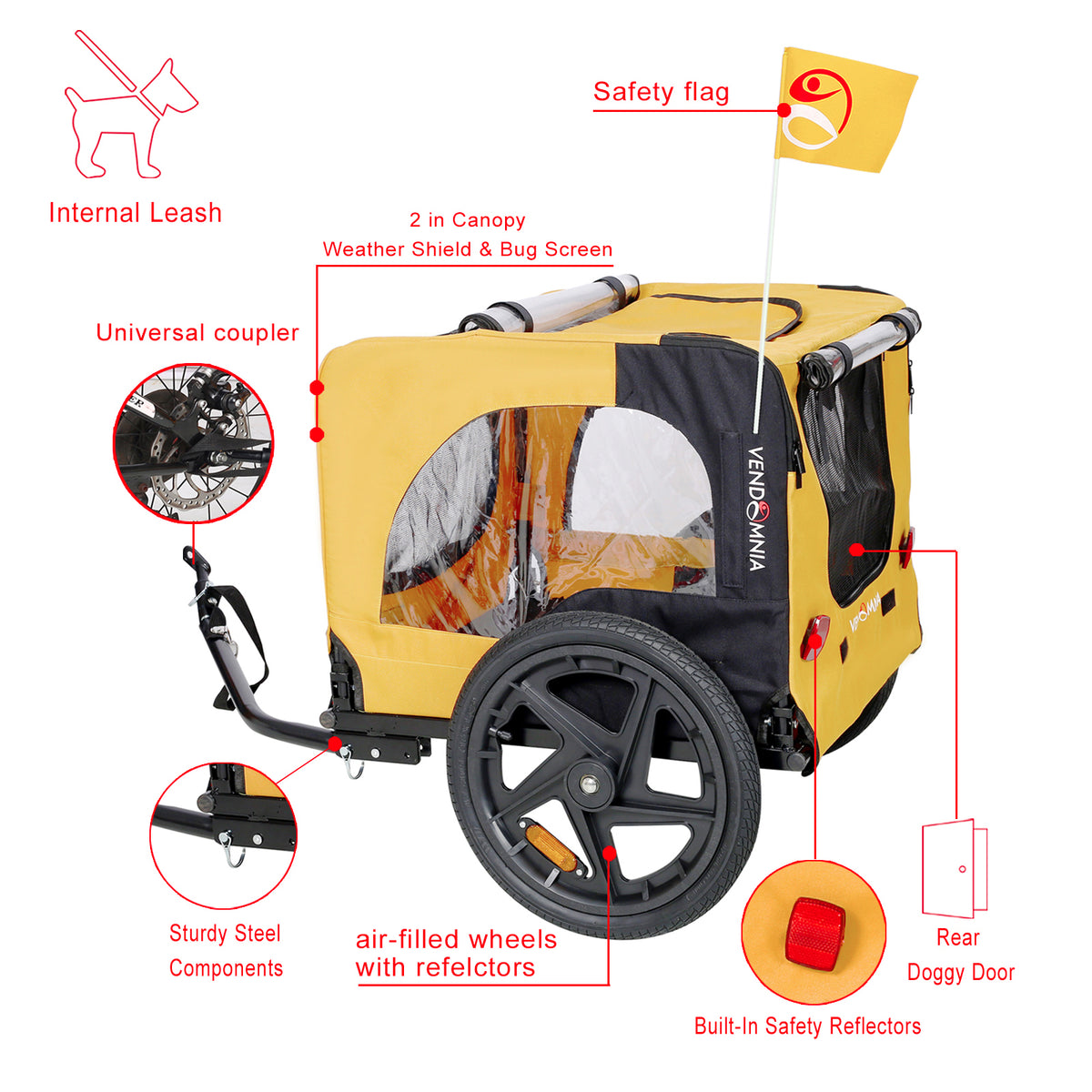Bike Buddy™ Foldable Stroller & Bike Trailer – photo 2