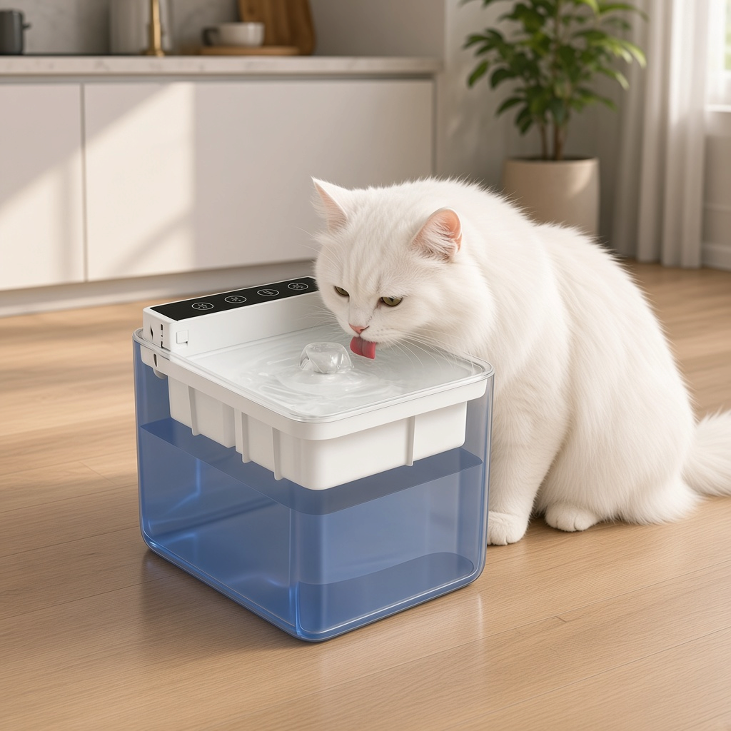 Sip Sip Hooray™ Smart Automatic Pet Water Fountain – cat drinking