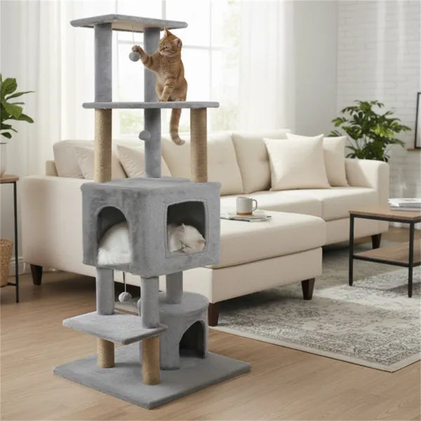 Skyscraper™ 64" Cat Tower with Plush Perches – photo 5
