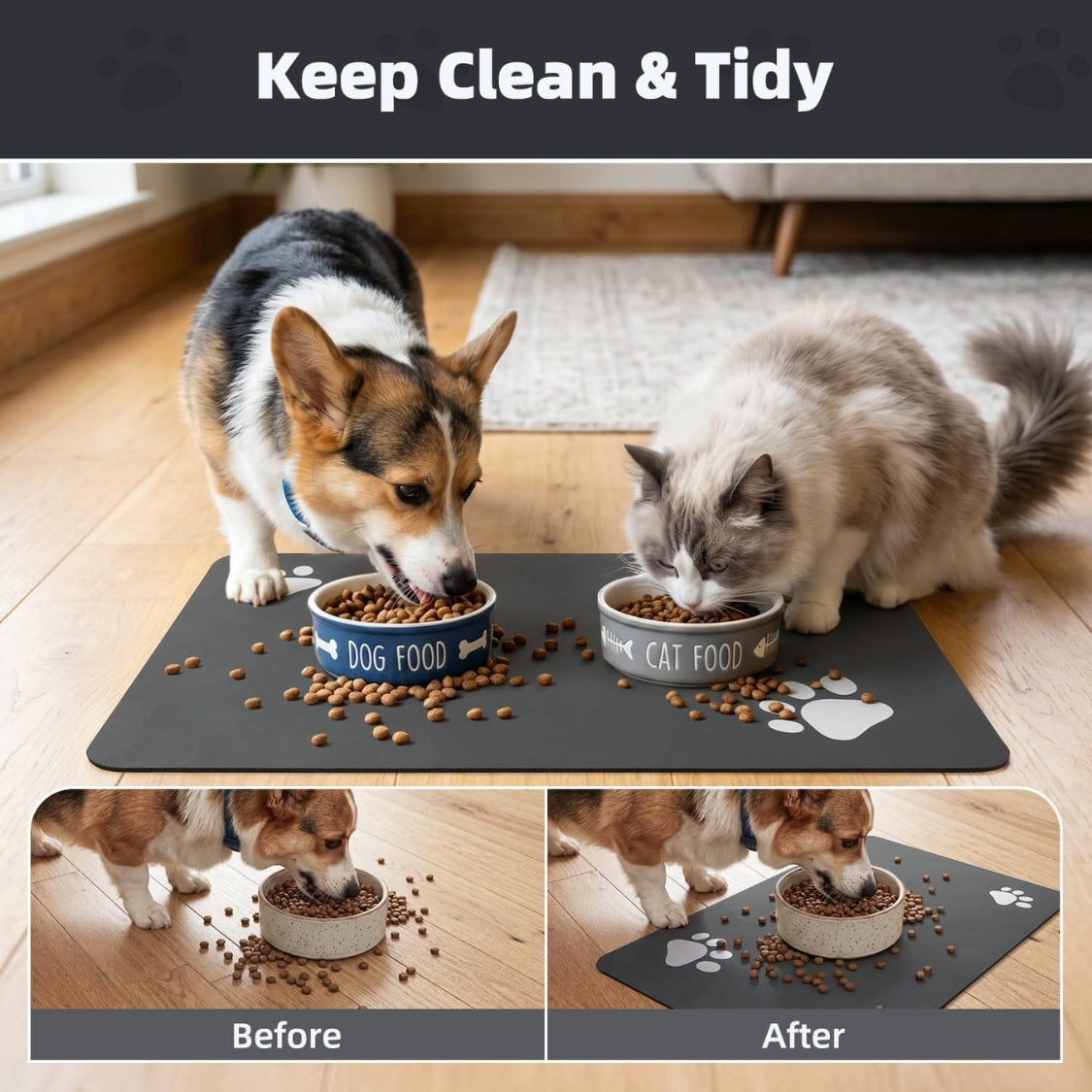 Messy Eater™ Absorbent Quick-Dry Feeding Mat – photo 7