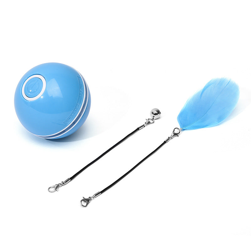 Disco Ball™ LED Rolling Cat Toy Ball – Glacier