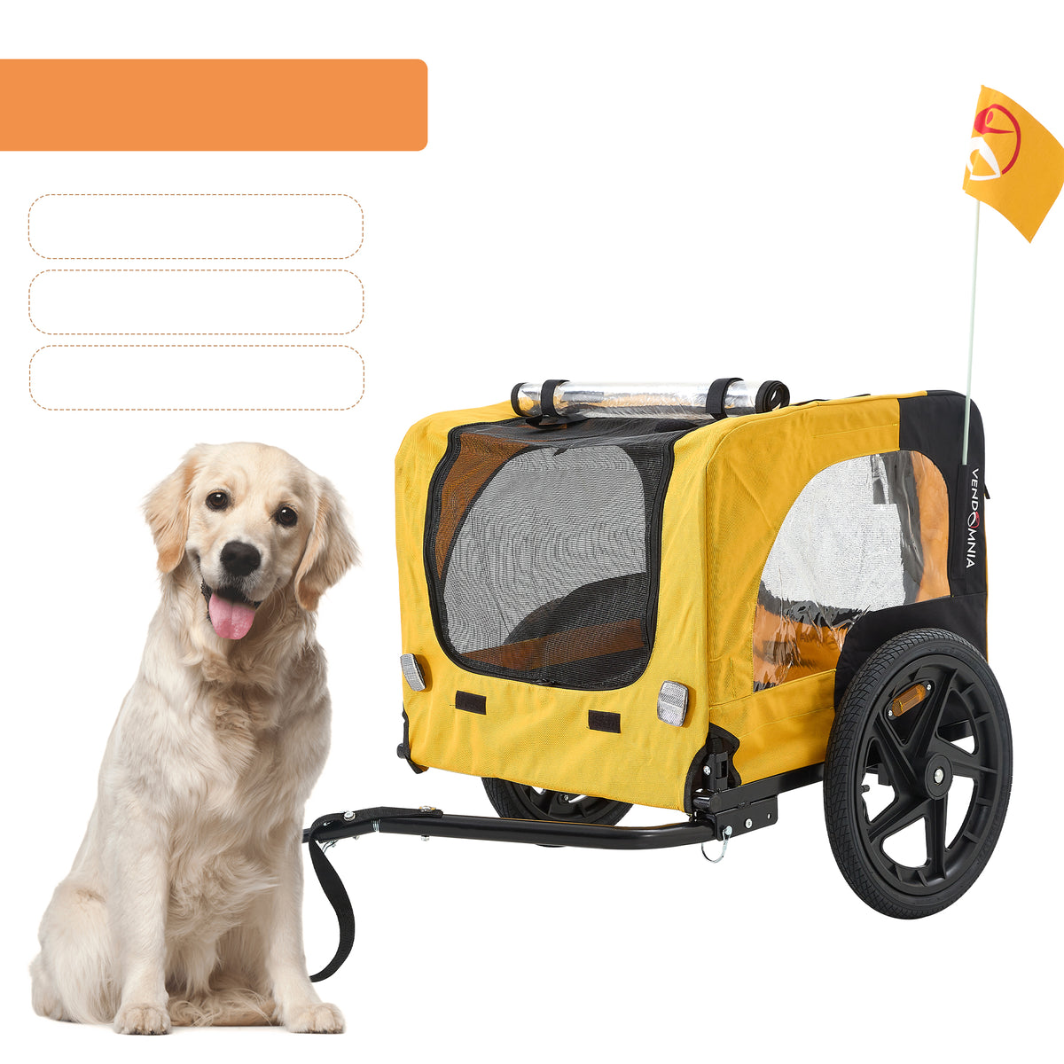 Bike Buddy™ Foldable Stroller & Bike Trailer – main photo