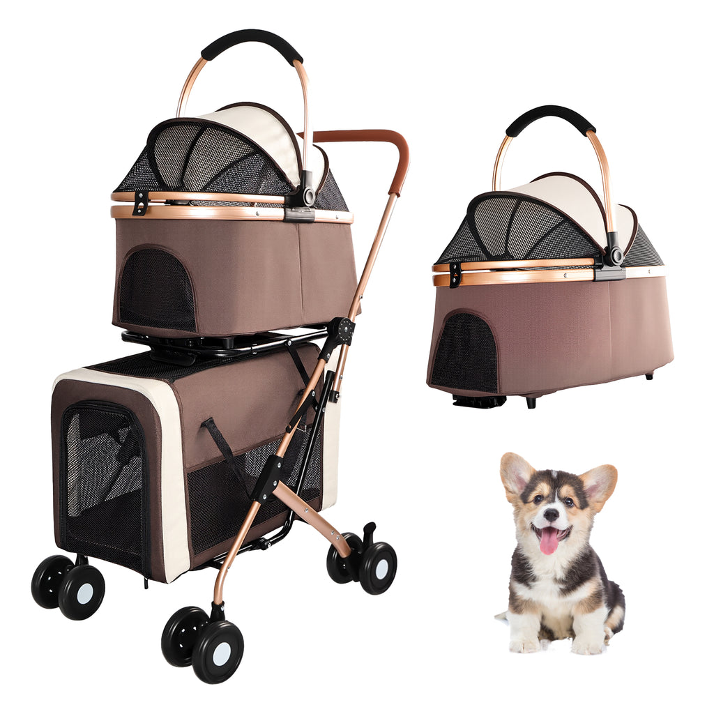 Twin Ride™ 3-in-1 Double Pet Stroller – photo 1