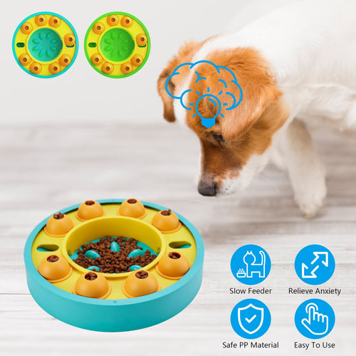 Brain Bowl™ IQ Puzzle Slow Feeder for Dogs & Cats – photo 1