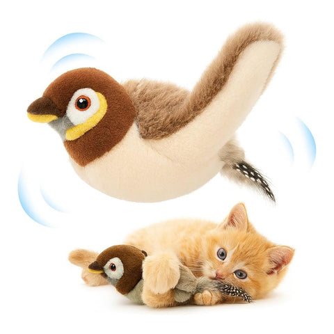Early Bird™ Chirping Bird Cat Toy – Sparrow