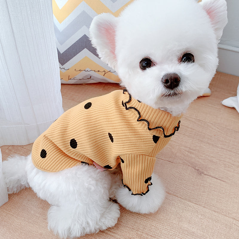Polka Pup™ Polka Dot Turtleneck Dog Shirt – photo 1