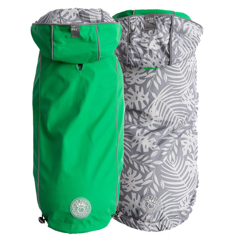 Splash Zone™ GF Pet Reversible Dog Raincoat – Green