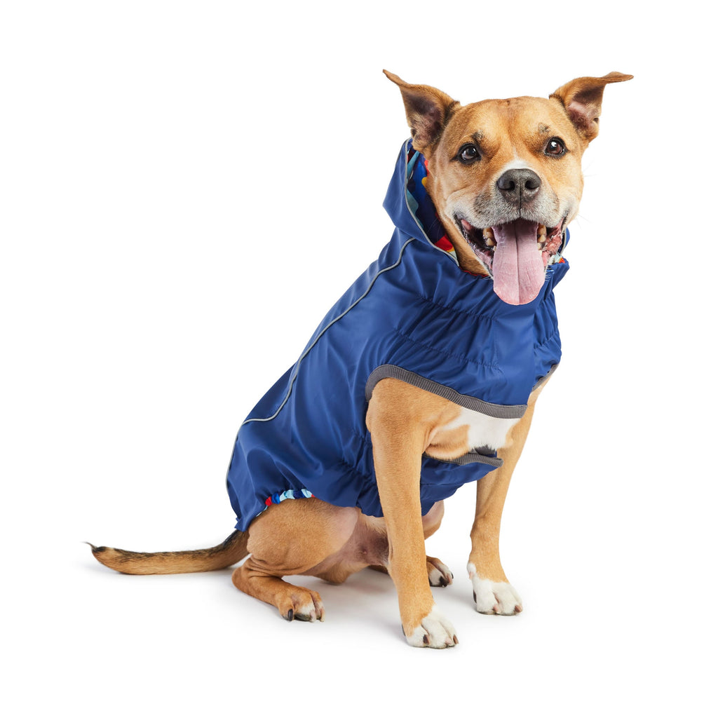 Splash Zone™ GF Pet Reversible Dog Raincoat – Navy
