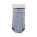 The Brooklyn™ GF Pet Sherpa-Collar Denim Dog Jacket – light wash