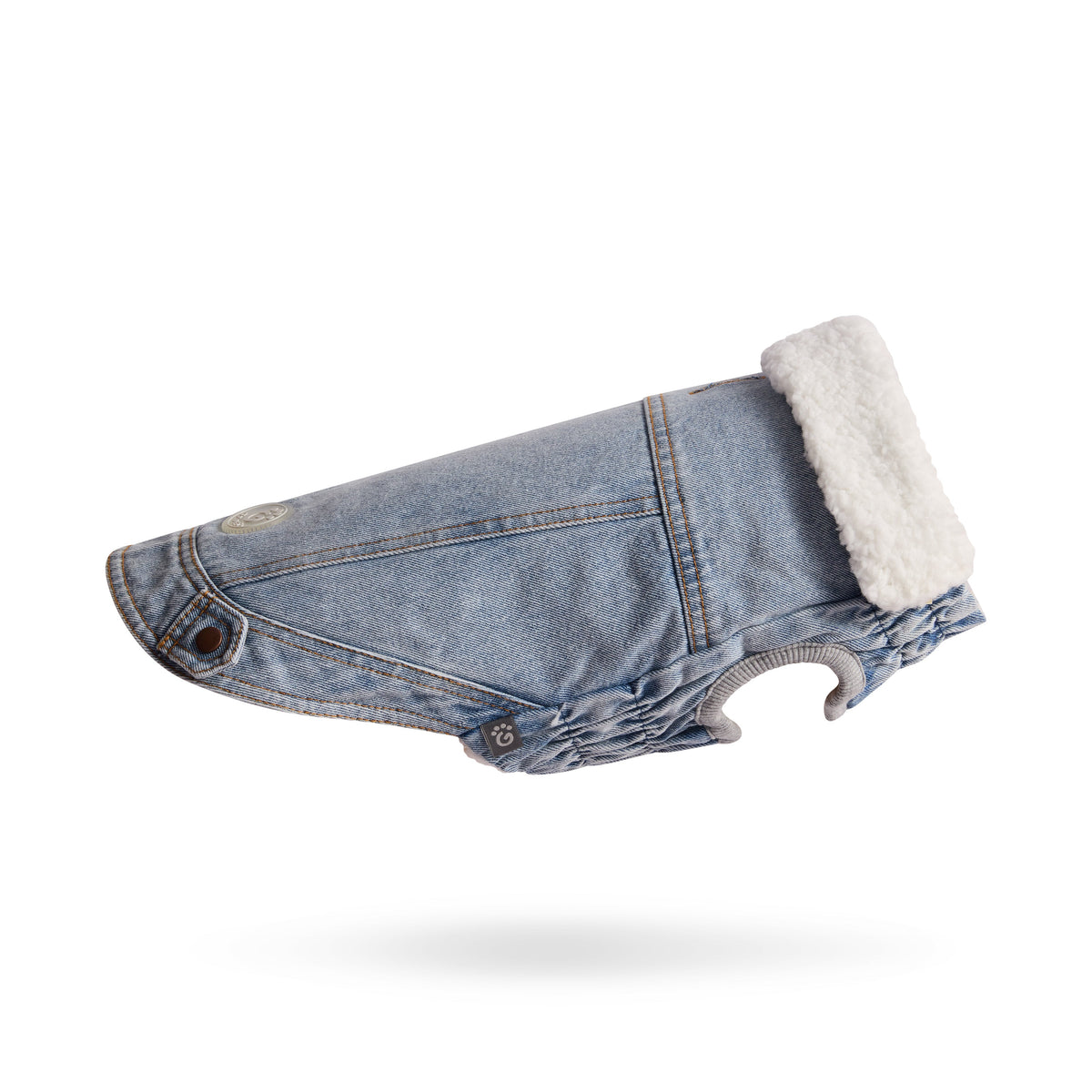 The Brooklyn™ GF Pet Sherpa-Collar Denim Dog Jacket – photo 2