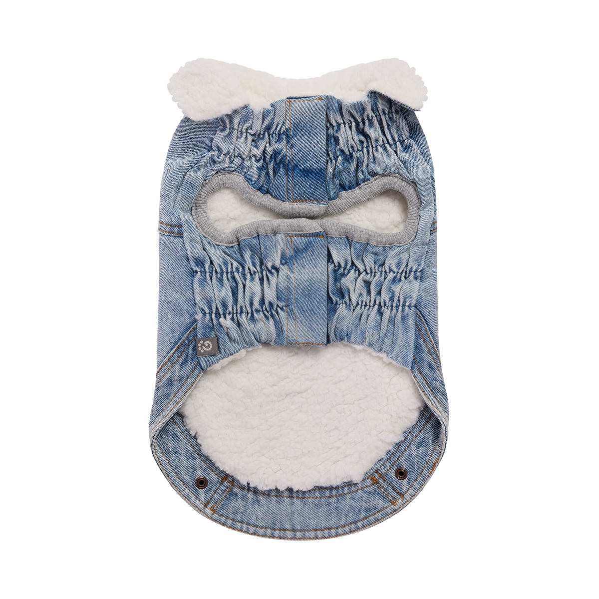 The Brooklyn™ GF Pet Sherpa-Collar Denim Dog Jacket – photo 3