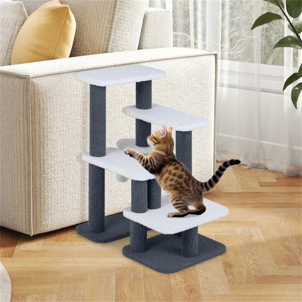 Kitty Climb™ 4-Level Cat Stairs with Sisal Scratching Post – photo 5