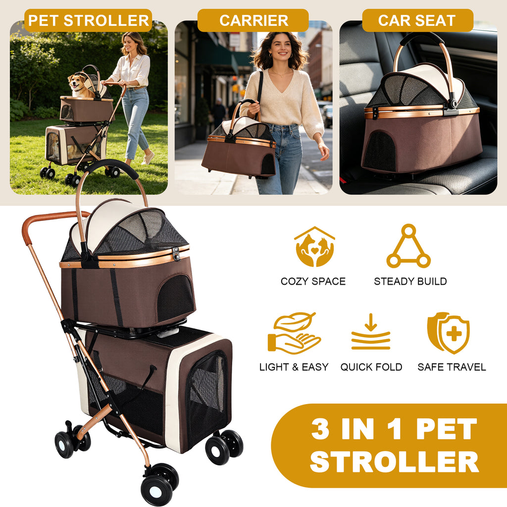 Twin Ride™ 3-in-1 Double Pet Stroller – photo 10