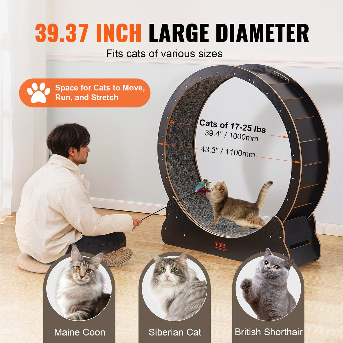 Kitty Cardio™ 43" Cat Exercise Wheel – photo 3