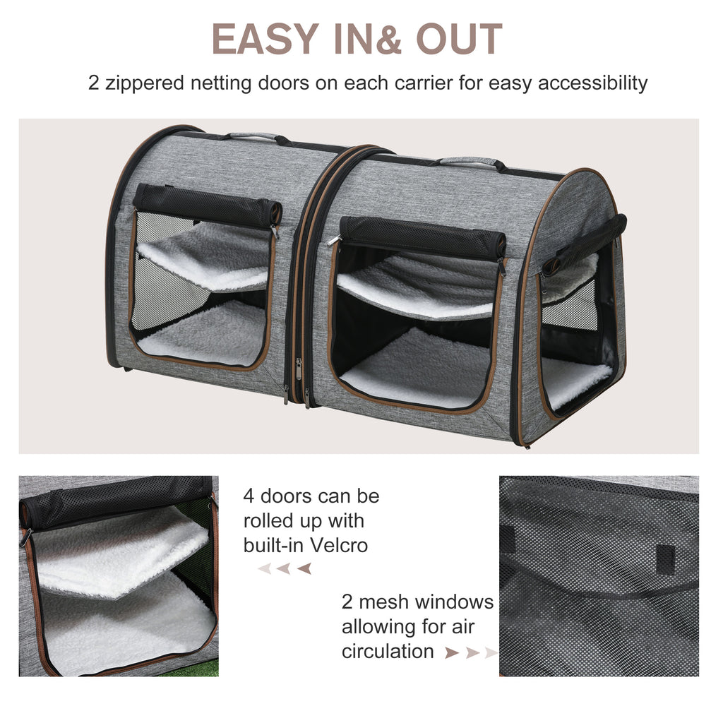 Two to Go™ 39" Double Soft-Sided Pet Carrier – photo 5