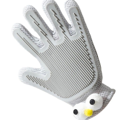 Pet Me™ 2-in-1 Pet Grooming & Massage Glove – Ash