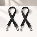 Backseat Buddy™ Car Seat Belt Leash 2-Pack – two black belts