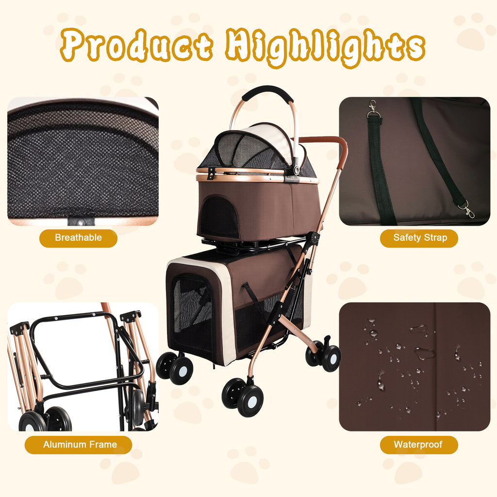 Twin Ride™ 3-in-1 Double Pet Stroller – photo 9