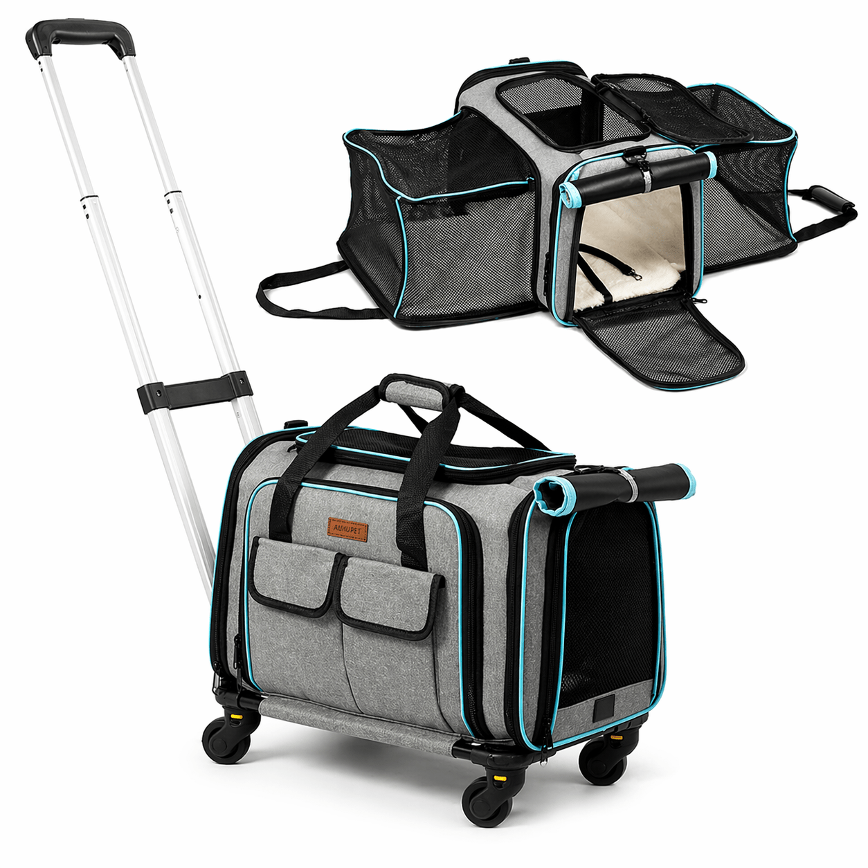 Aero - Vault™ Kinetic Trolley | Executive Rolling Transit Pets - Dog Carriers Petcetera™