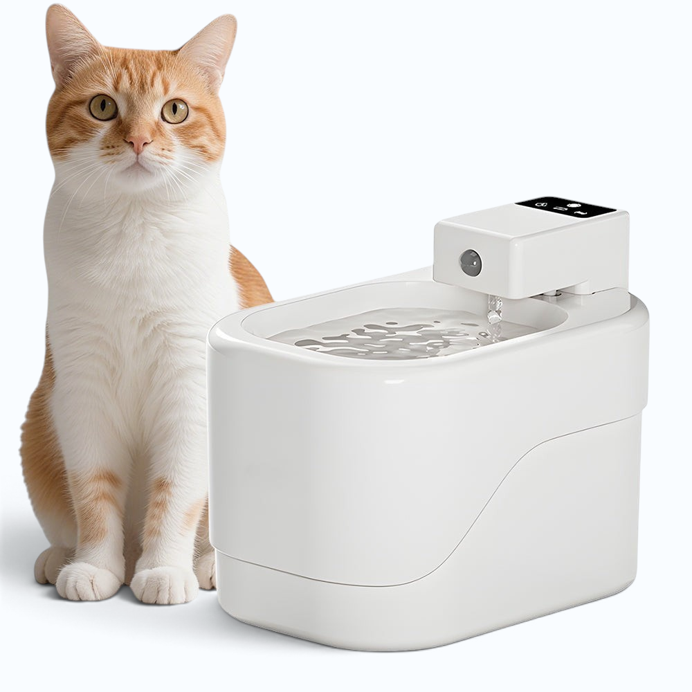 Water Buddy™ Smart Sensor Pet Drinking Fountain – Pearl