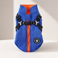 Warm Hug™ Chest-Strap Padded Dog Jacket – Slate (gray)